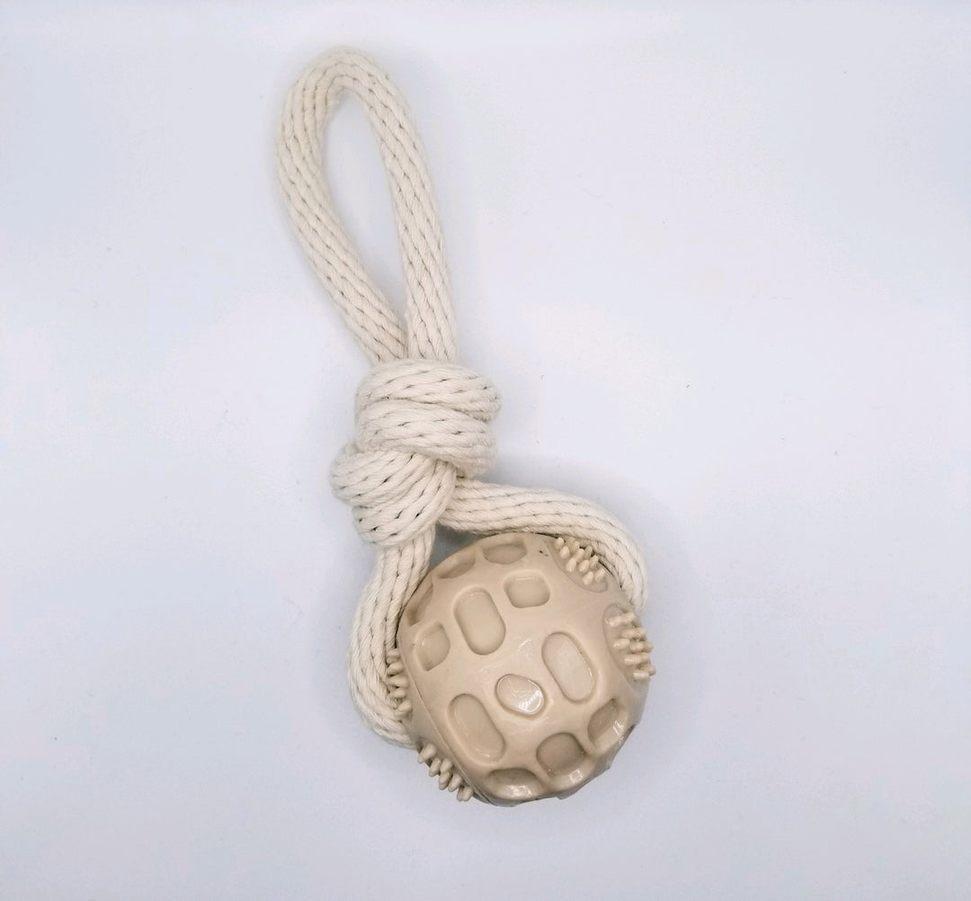 Handwoven Rope with ball toy