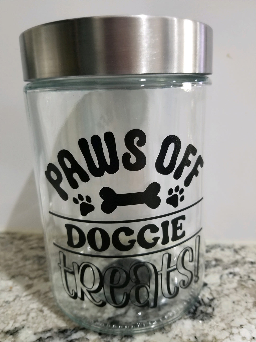 Dog Glass Treat Jars