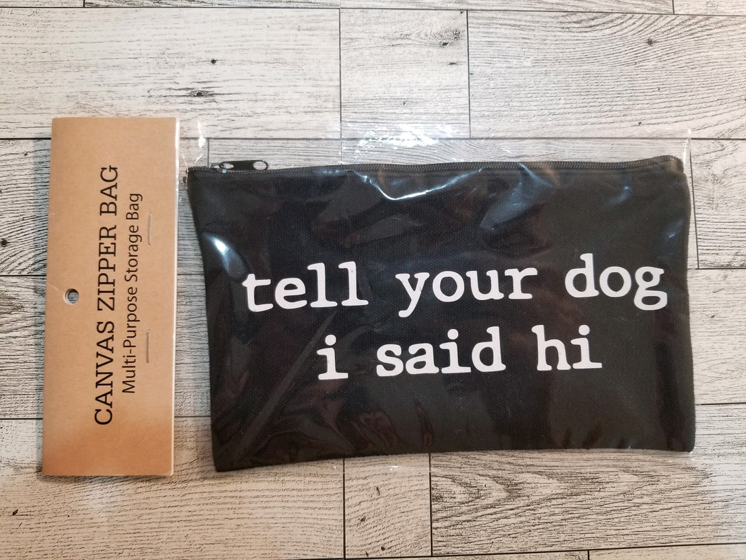 Canvas zipper pouches