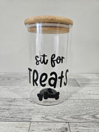 Dog Glass Treat Jars