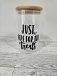 Dog Glass Treat Jars
