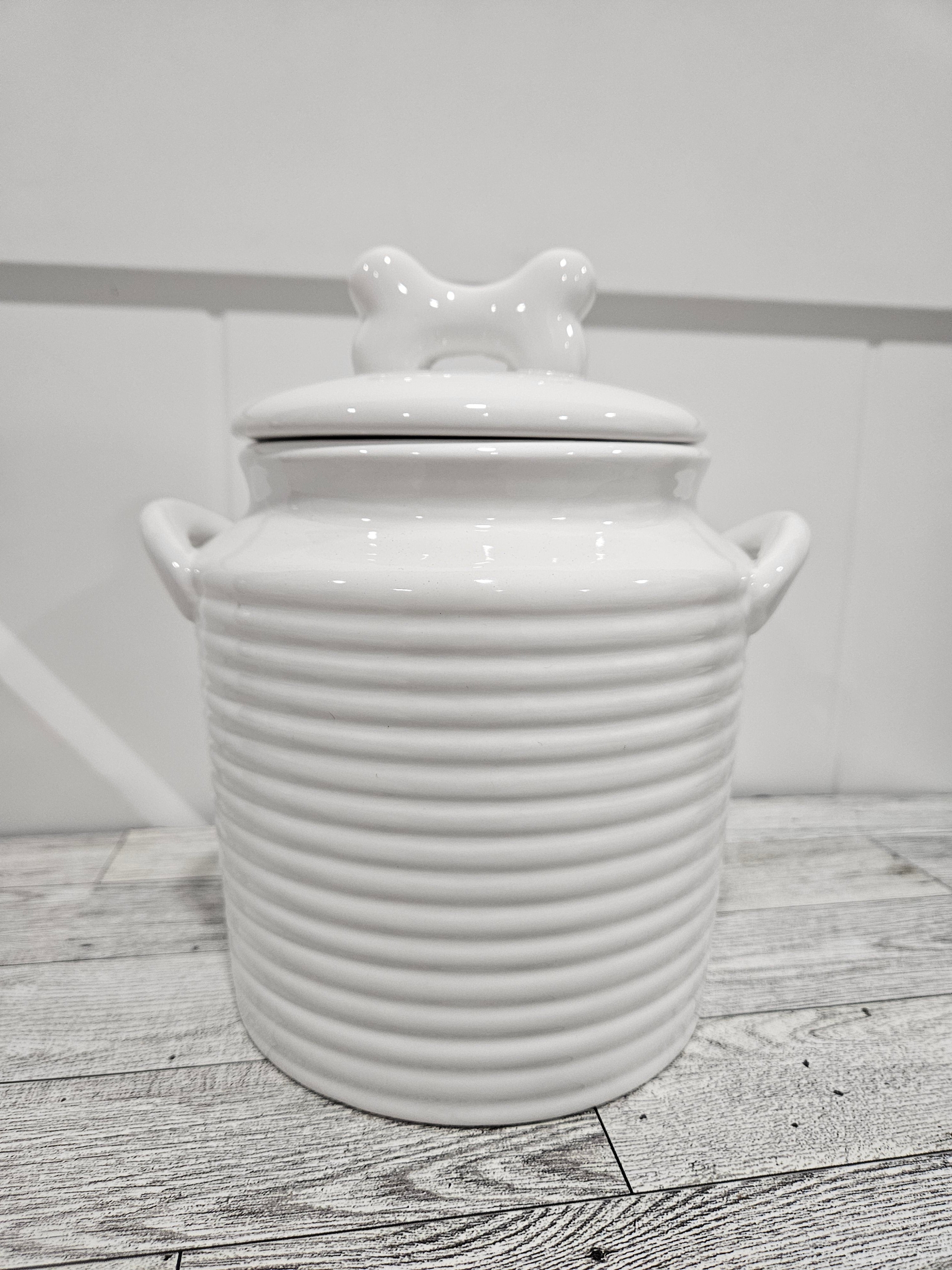 Ceramic Dog treat jar