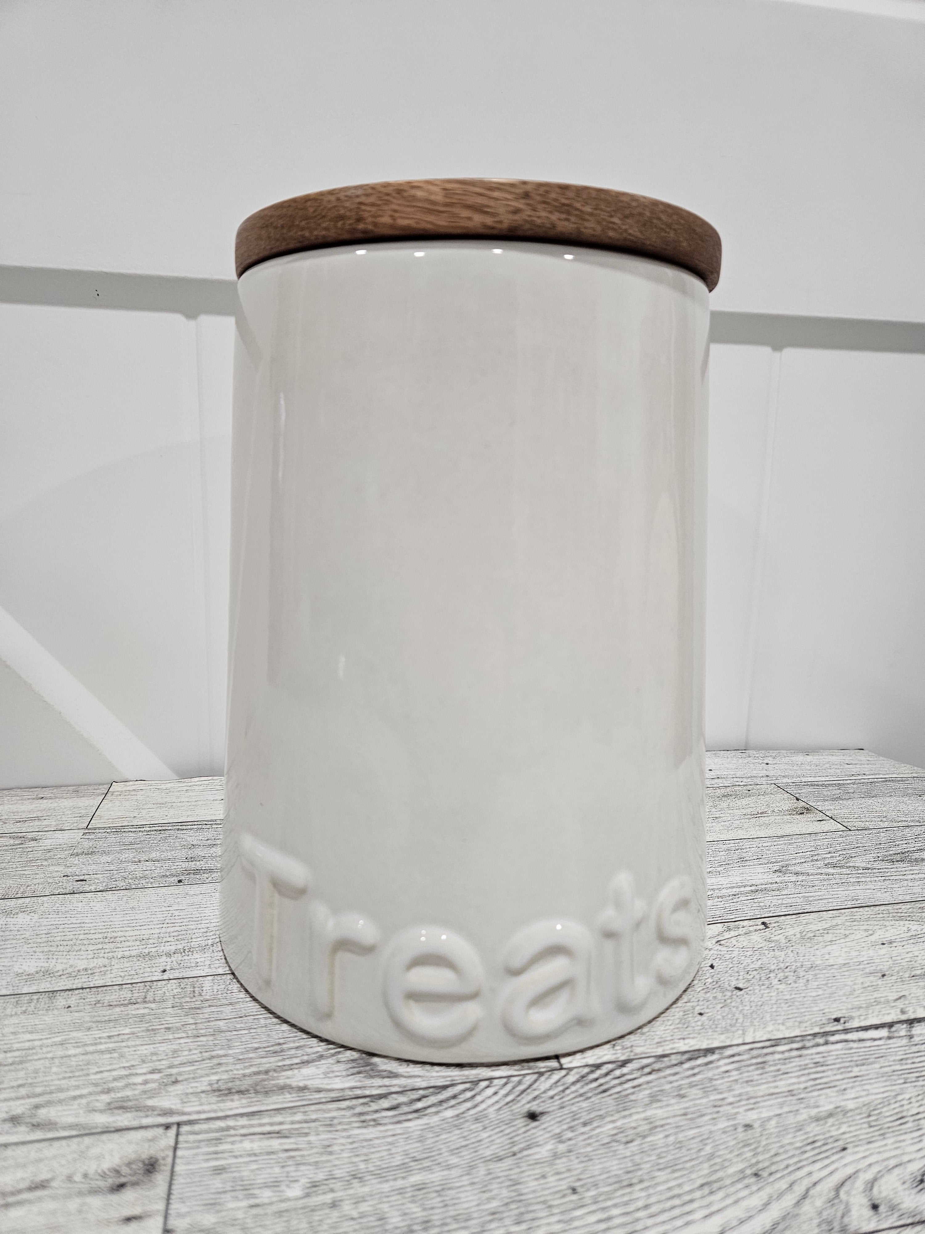 Ceramic Dog treat jar