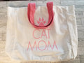 Cat mom canvas tote