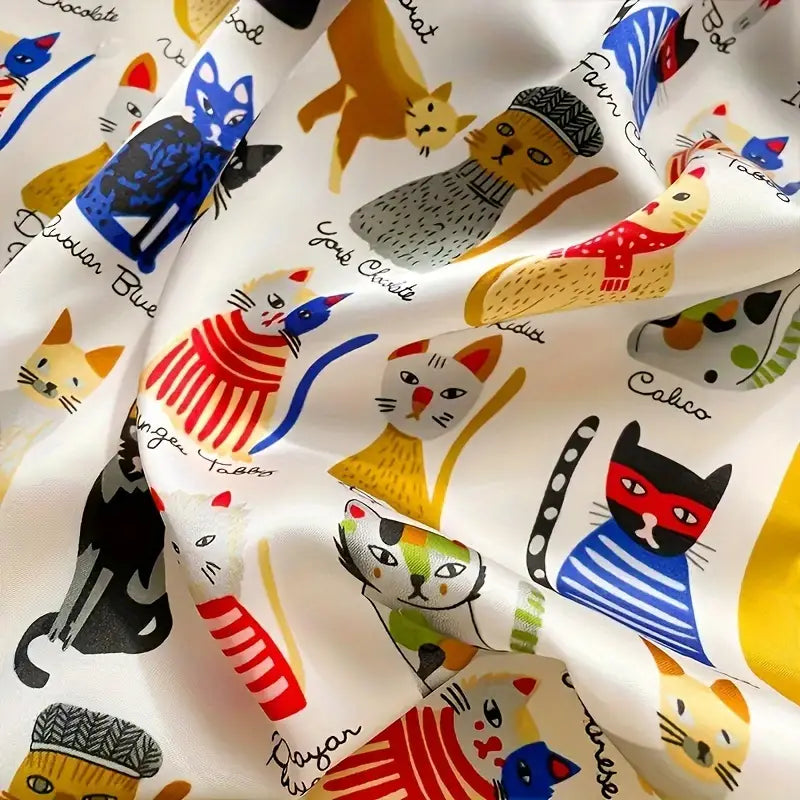 Cat Head and Neck Scarf Set