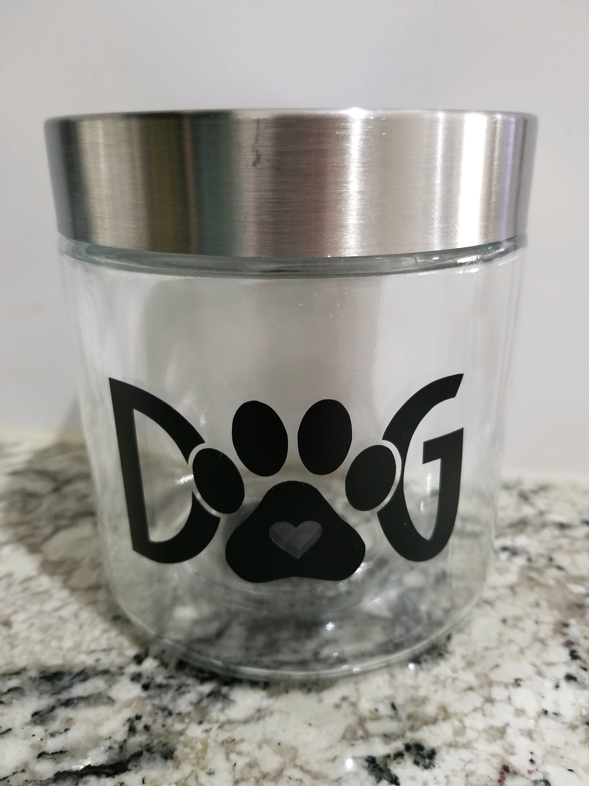 Dog Glass Treat Jars