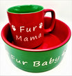 Fur Baby Dog Bowl & Fur Mama Mug Set