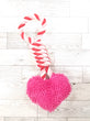 Heart Squeaky Rope Toy