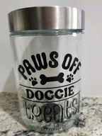 Dog Glass Treat Jars
