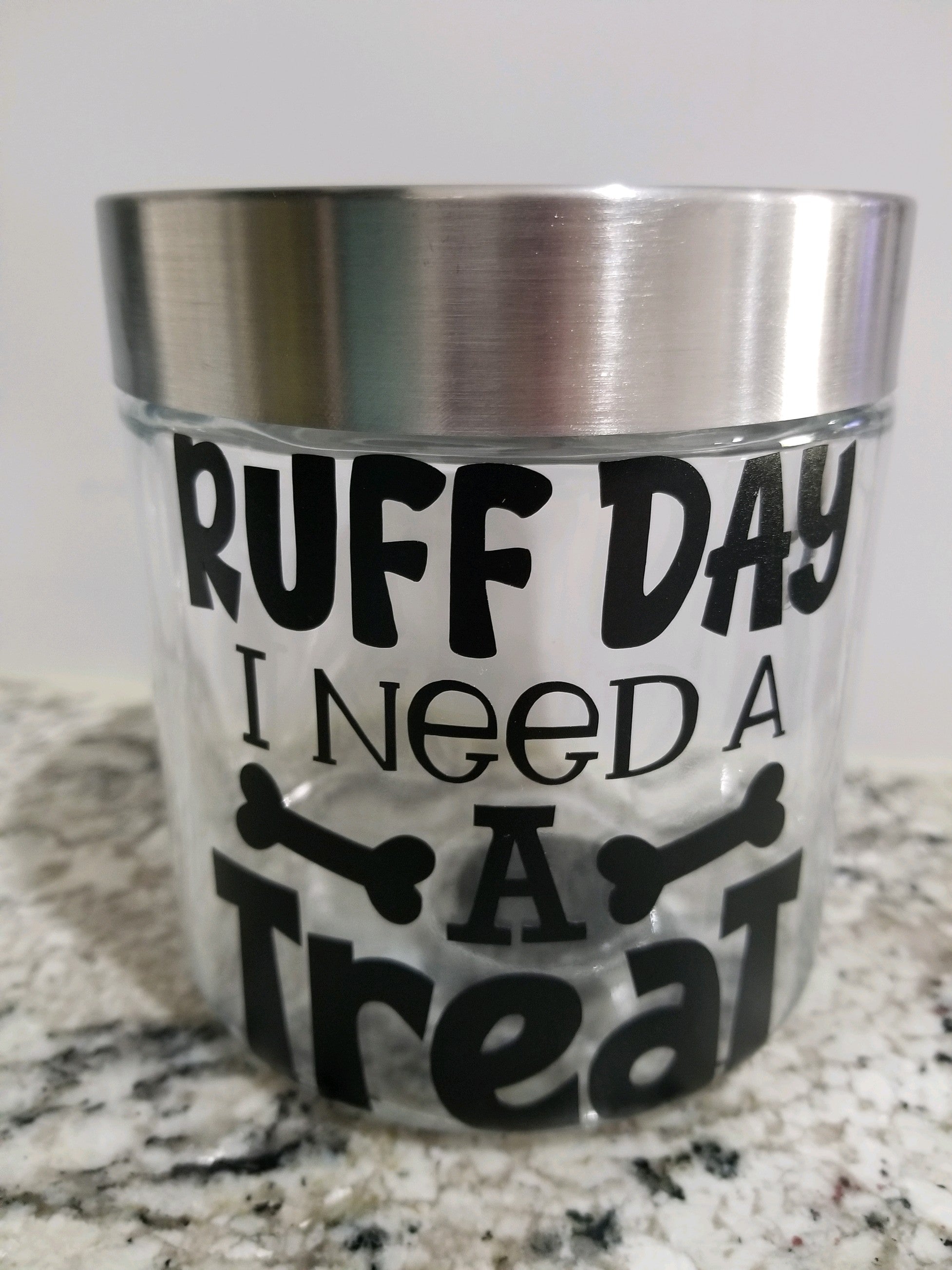 Dog Glass Treat Jars