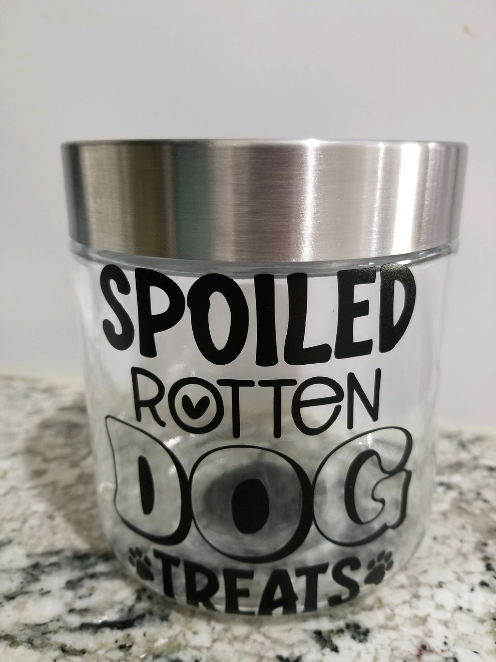 Dog Glass Treat Jars