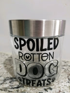 Dog Glass Treat Jars