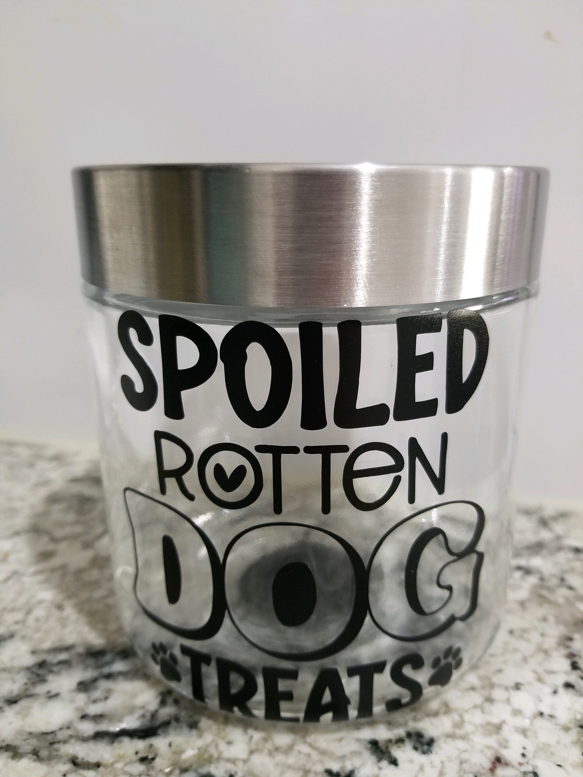 Dog Glass Treat Jars